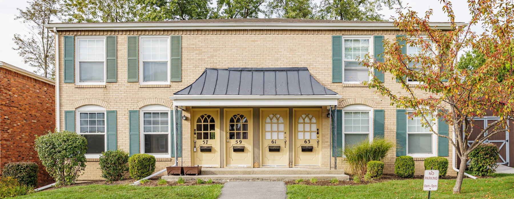 apartment doors with mail drops